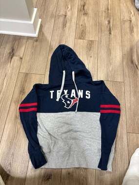 Houston Texans NFL Team Apparel women’s Colorblock Pullover Hoodie Size Medium